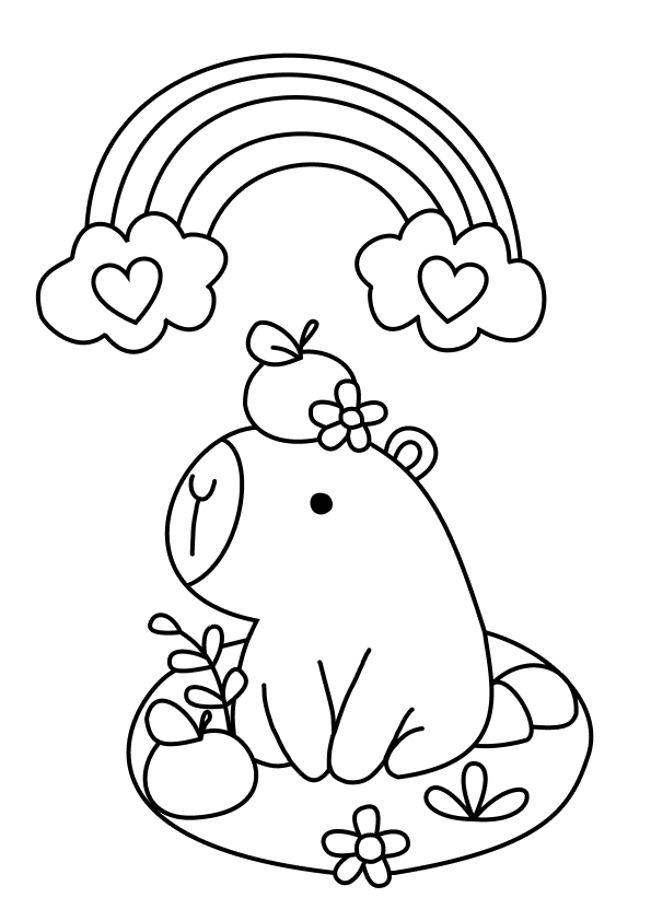 erros comuns ao colorir desenho de capivara