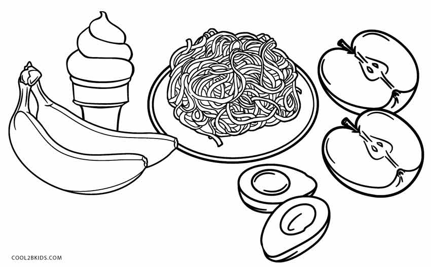 erros comuns ao colorir desenhos de comida