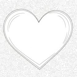 molde de coração simétrico