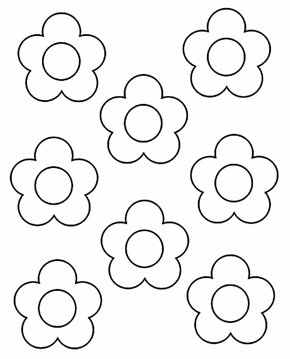 atividade de recorte flores para educação infantil