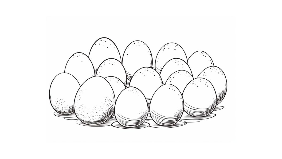 desenho de ovo de páscoa para colorir e imprimir grátis