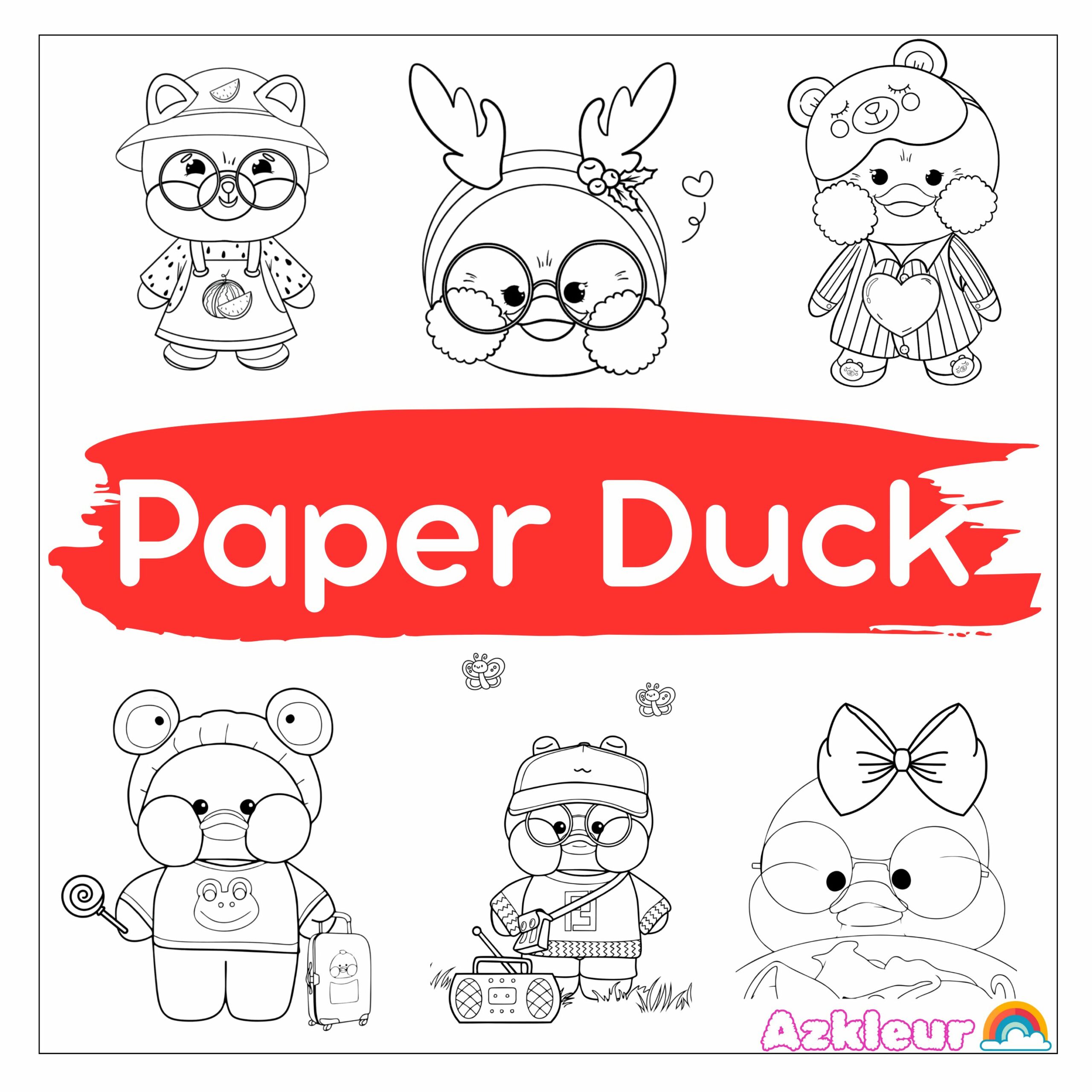 custo de impressão de desenhos de pato para colorir
