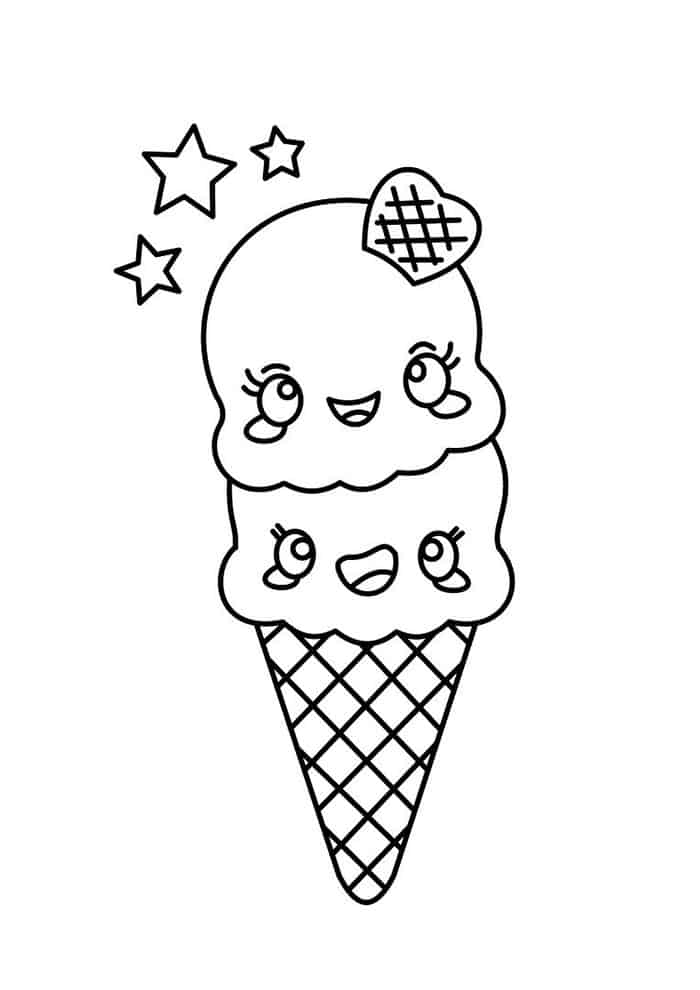 desenho de picolé para colorir