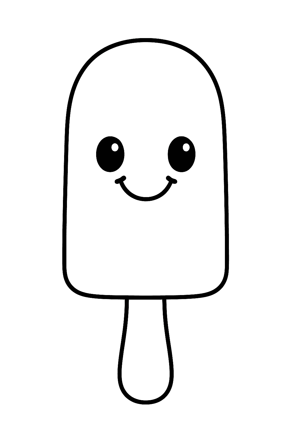 desenho de picolé de melancia para colorir