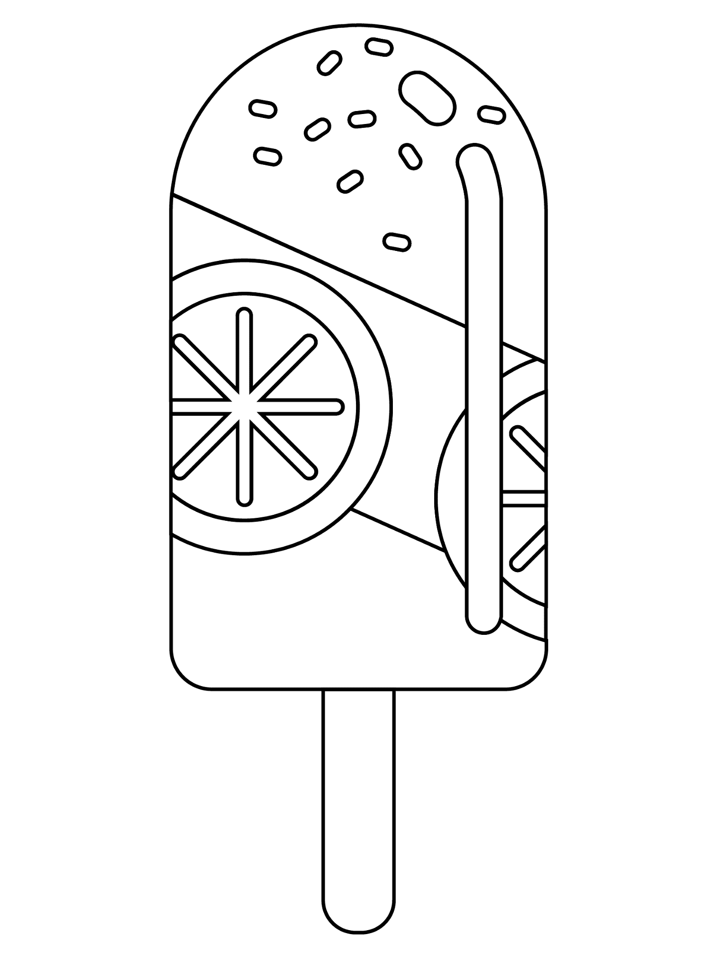 desenho de picolé vs desenho de sorvete para colorir