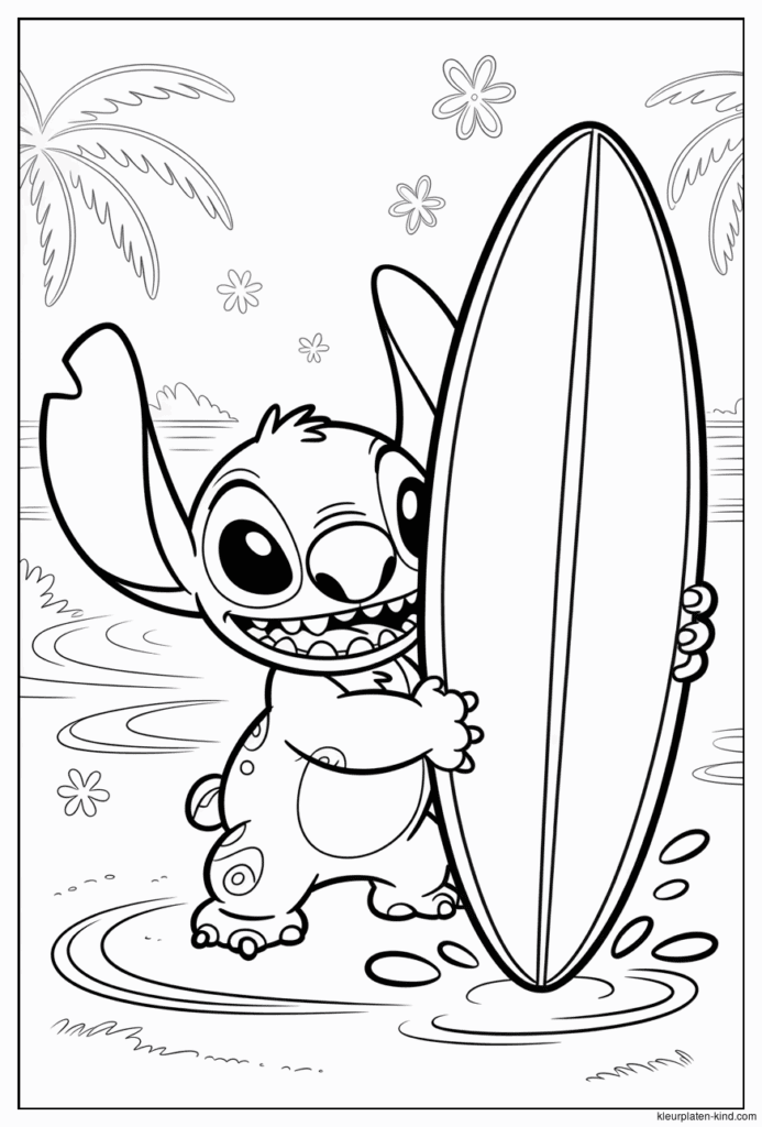 melhores desenhos do stitch para colorir