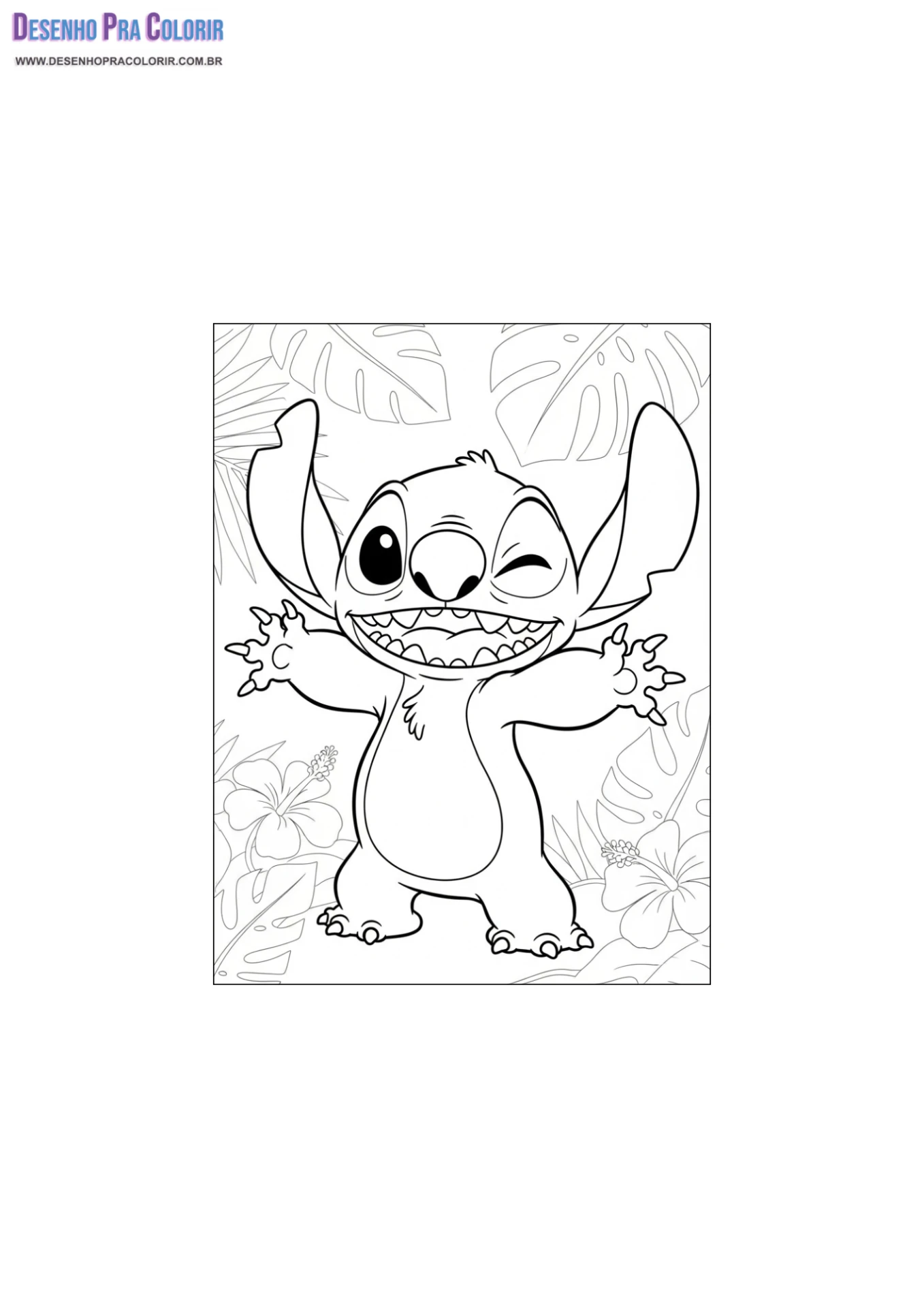 melhores desenhos do stitch para imprimir