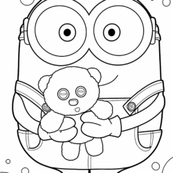 desenho do Minion Bob para imprimir