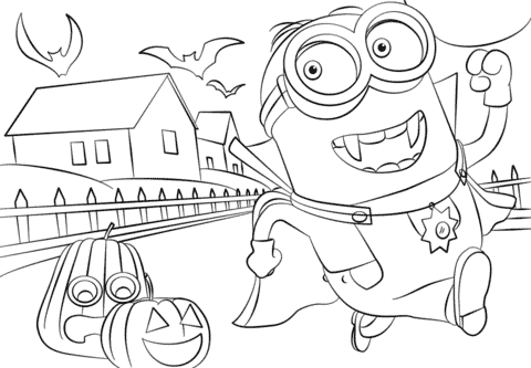 desenho do Minion Stuart para imprimir