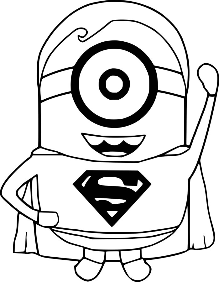 Minions para colorir super heróis