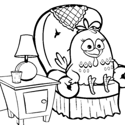 ideias de desenhos da galinha pintadinha para pintar