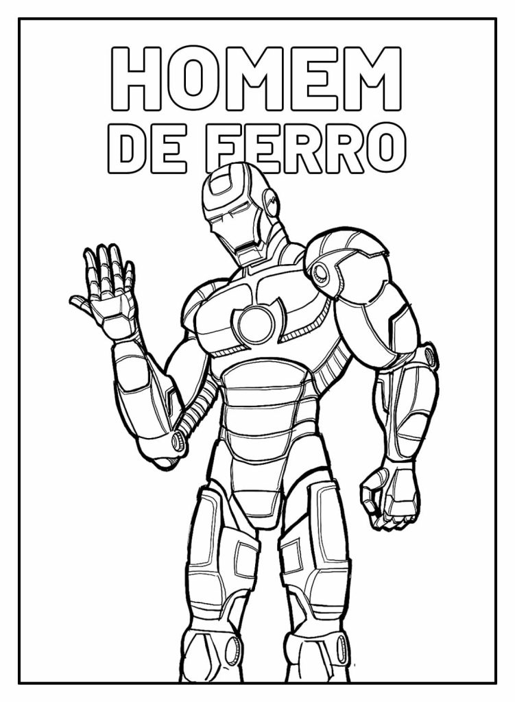 custo de impressão desenhos homem de ferro