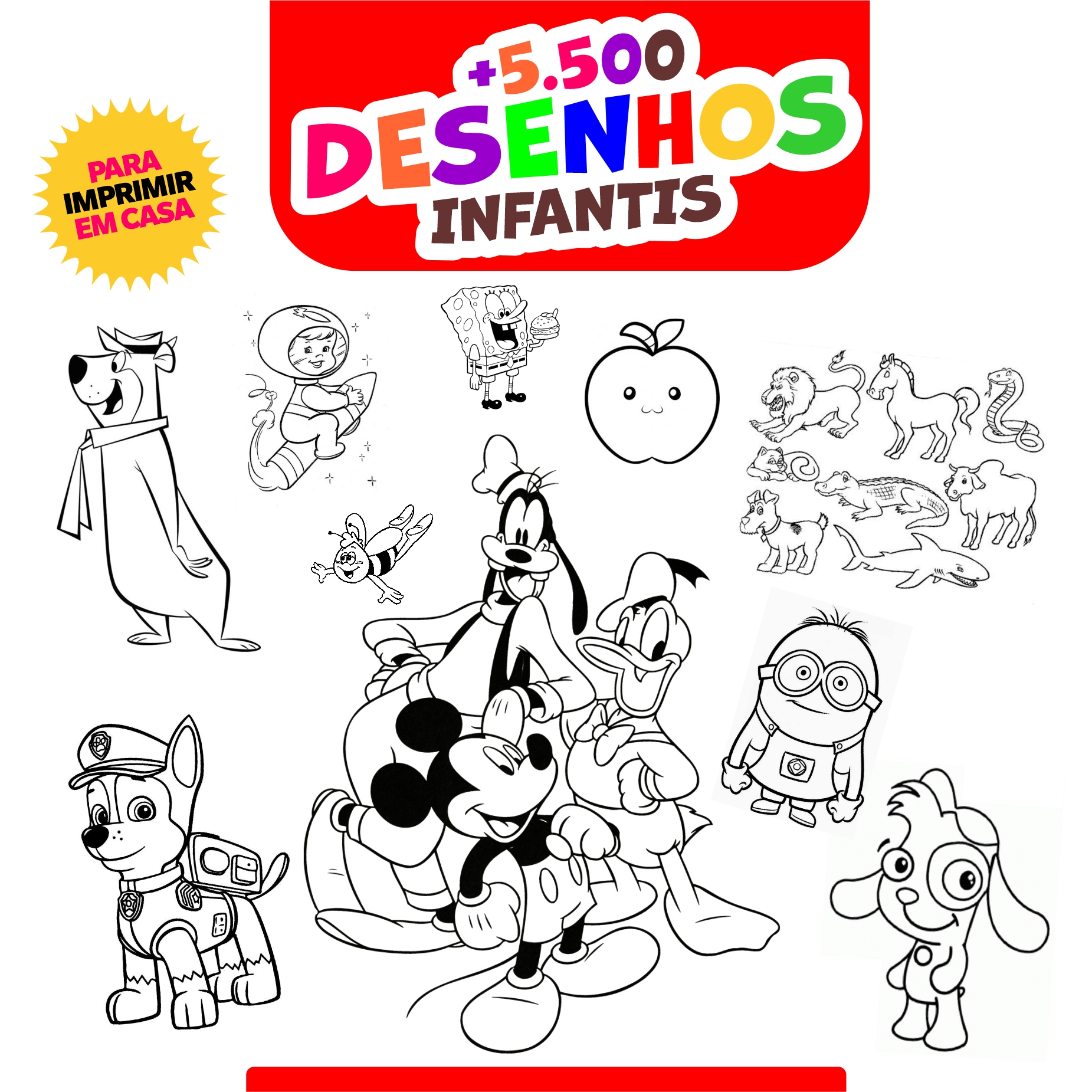 desenhos infantis para pintar