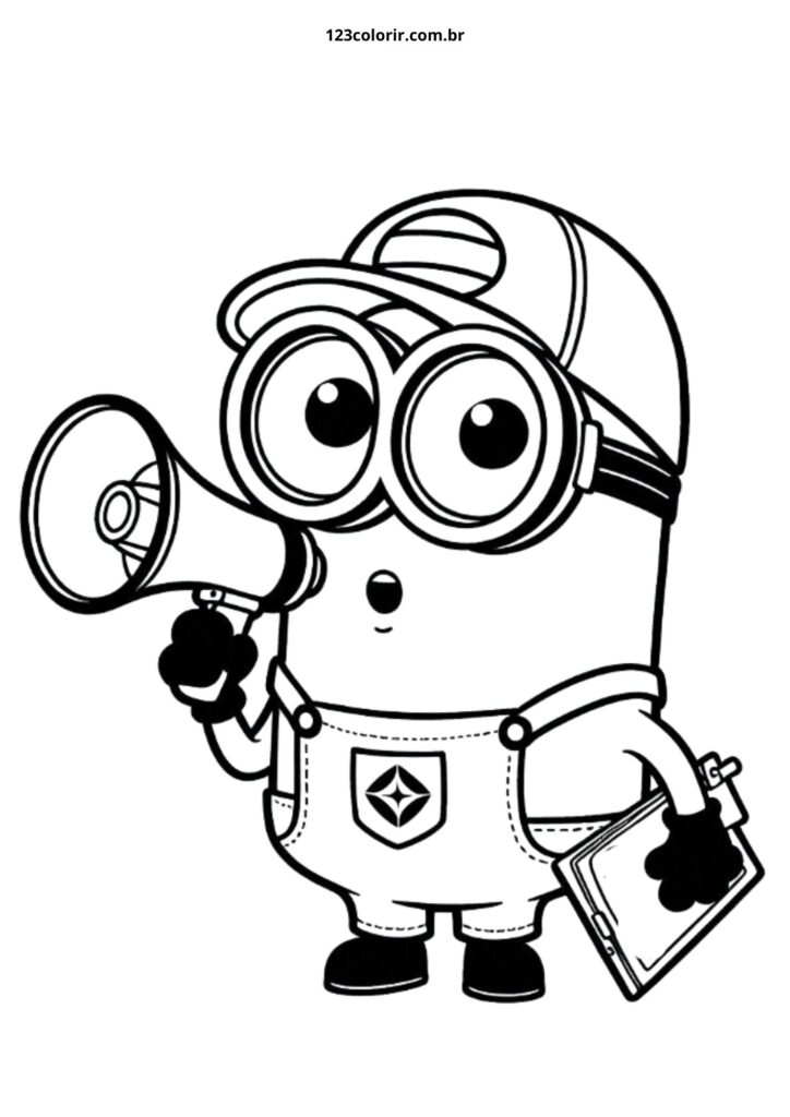 desenhos minions para pintar