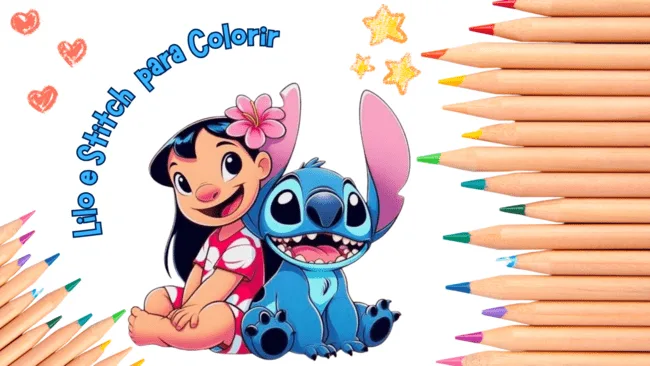 melhores desenhos do stitch para imprimir