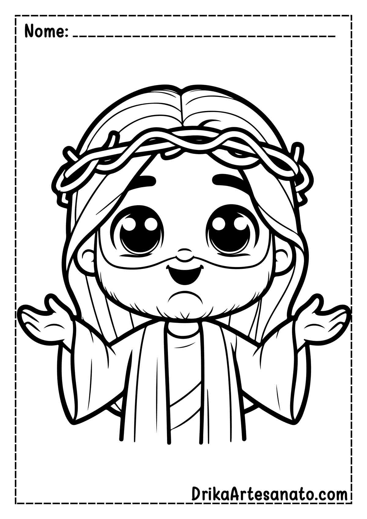 jesus para colorir e imprimir pdf