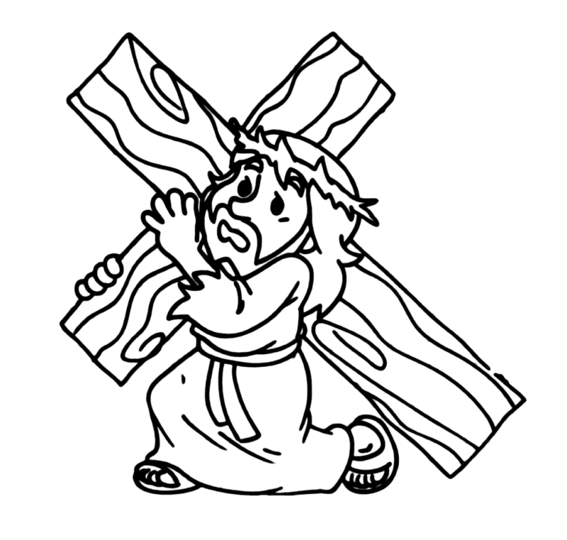 desenho de jesus para imprimir grátis