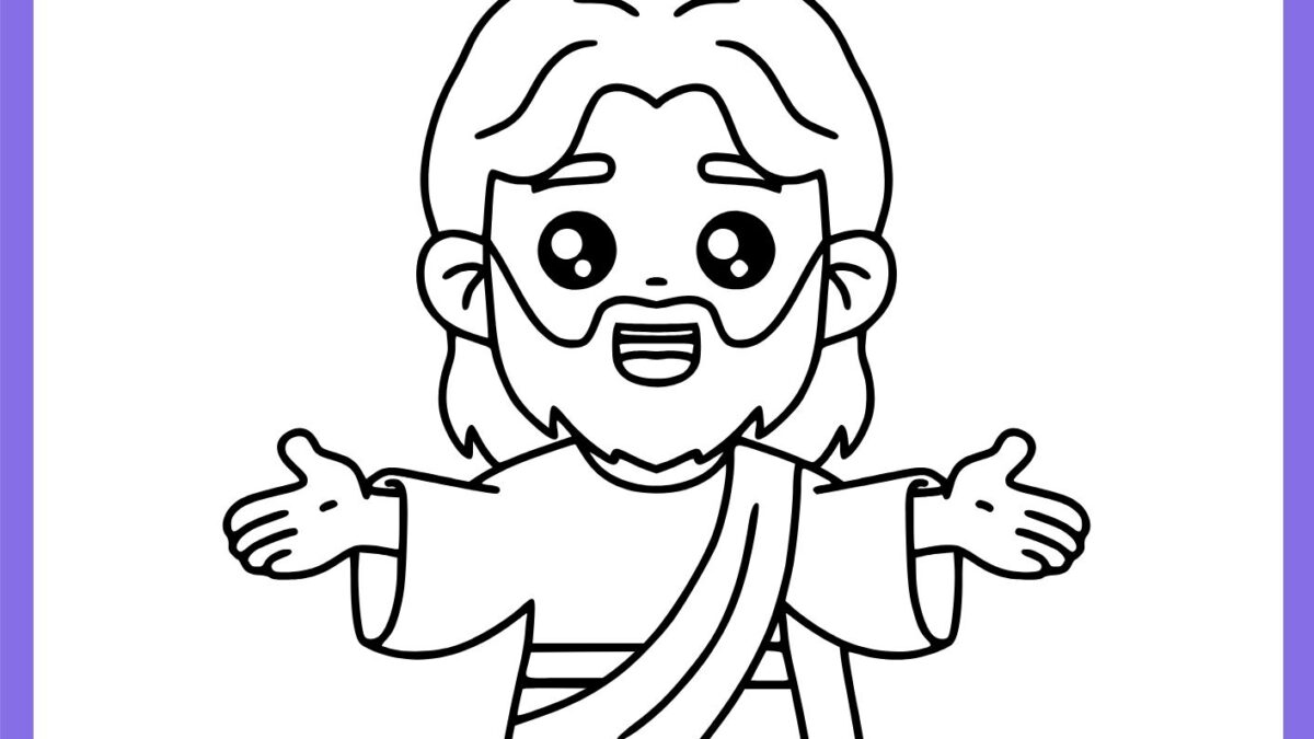 desenhos bíblicos de jesus para pintar