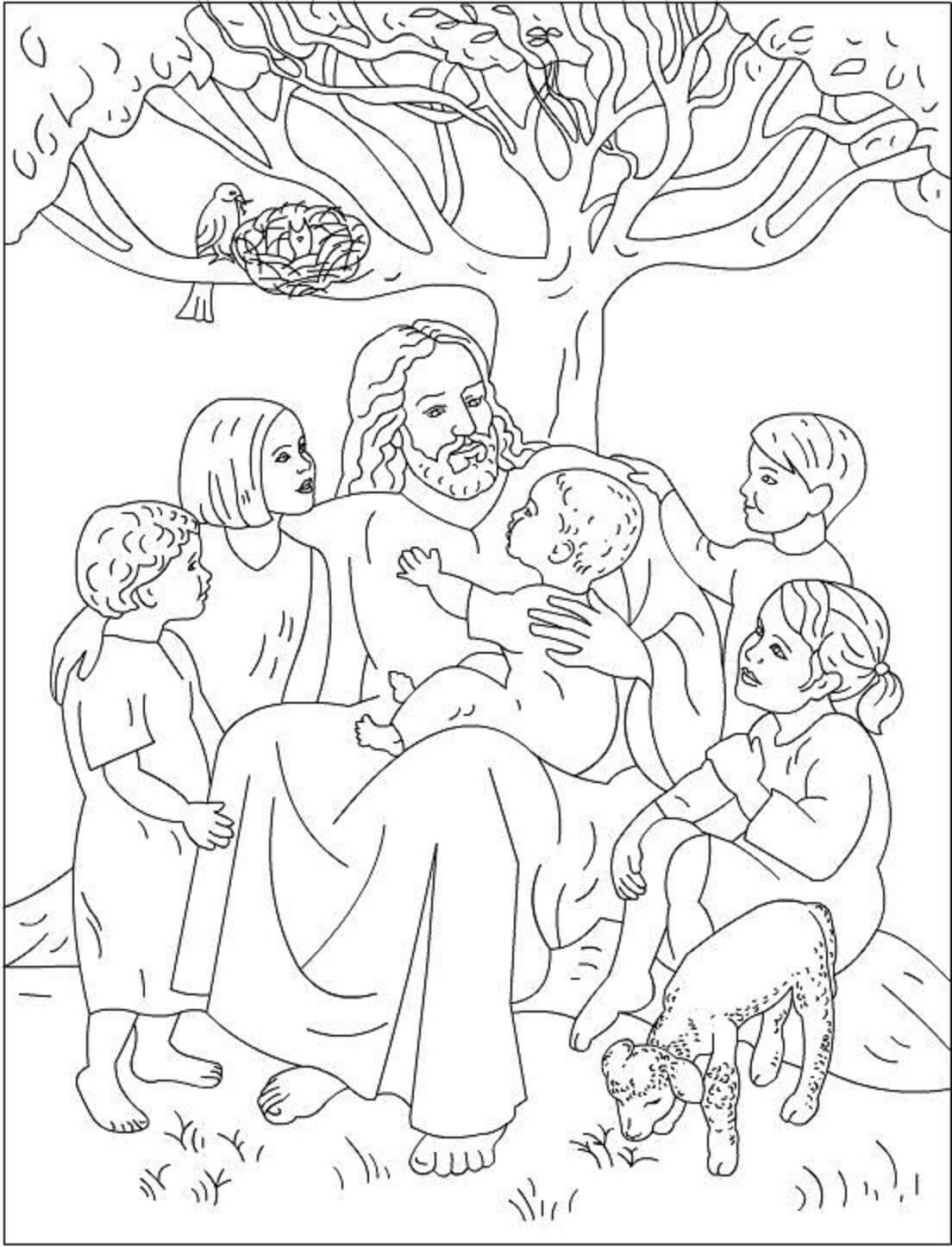 desenho de jesus bom pastor para imprimir