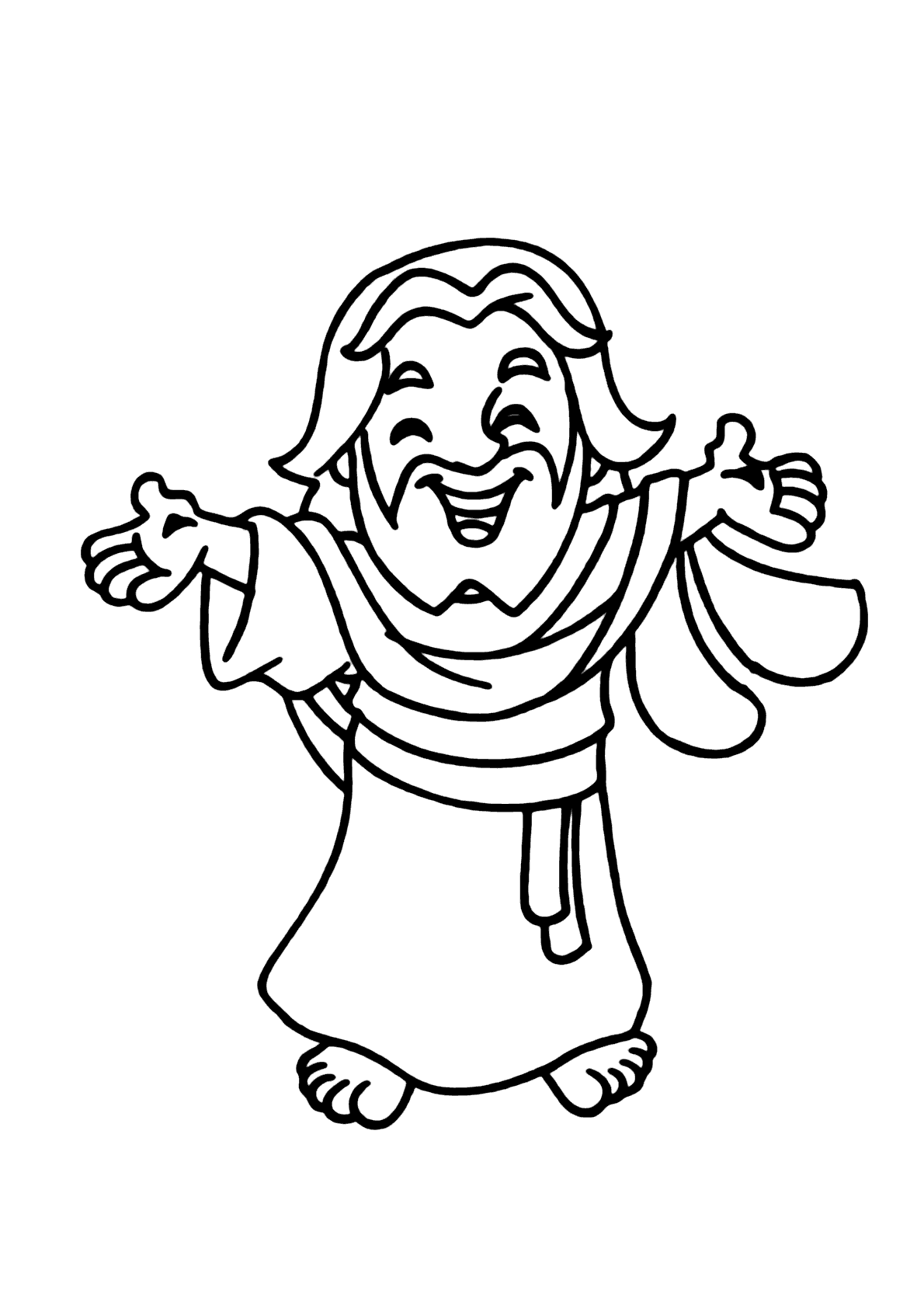 atividade infantil jesus colorir
