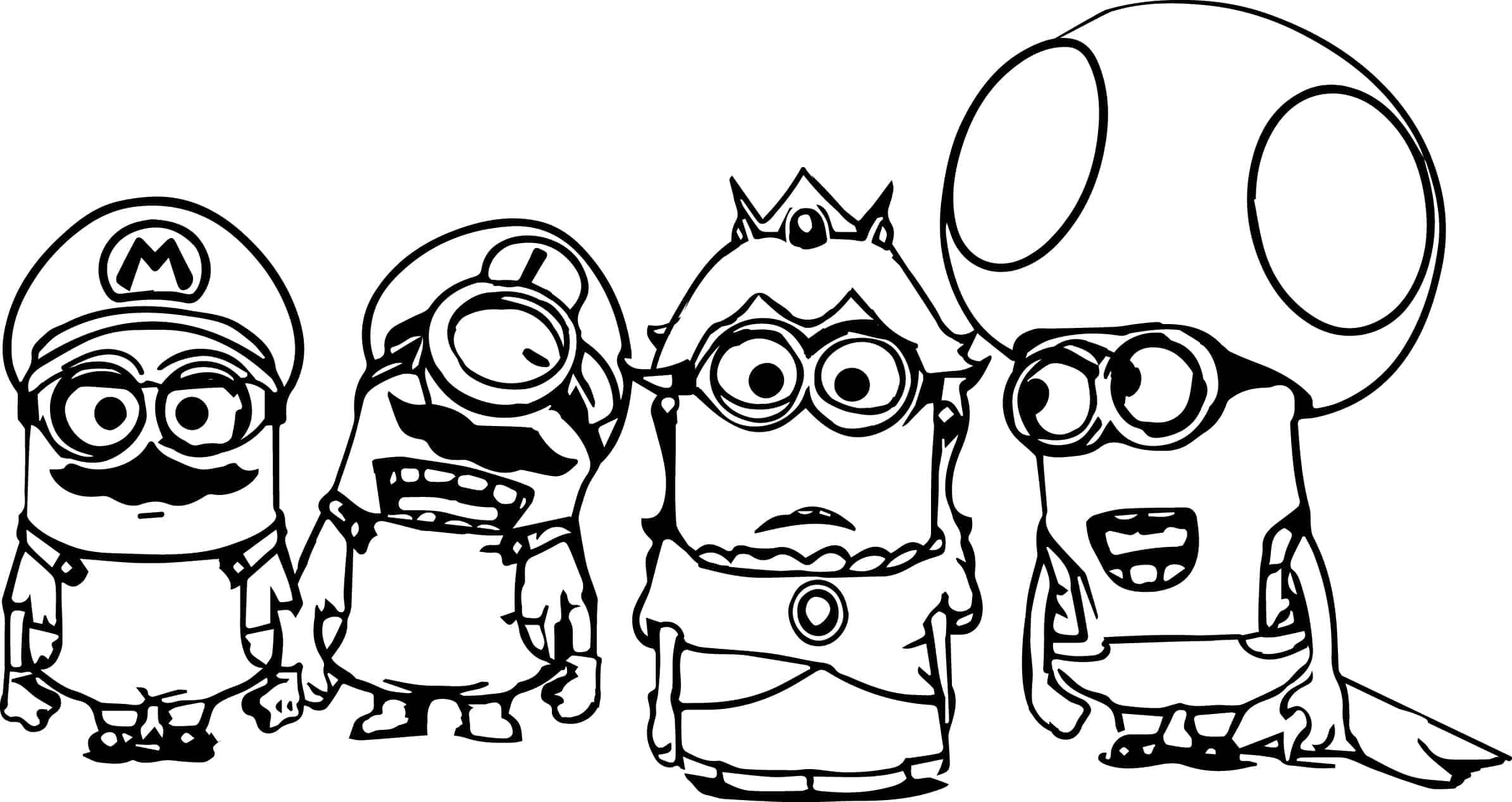 colorir minions kevin alto