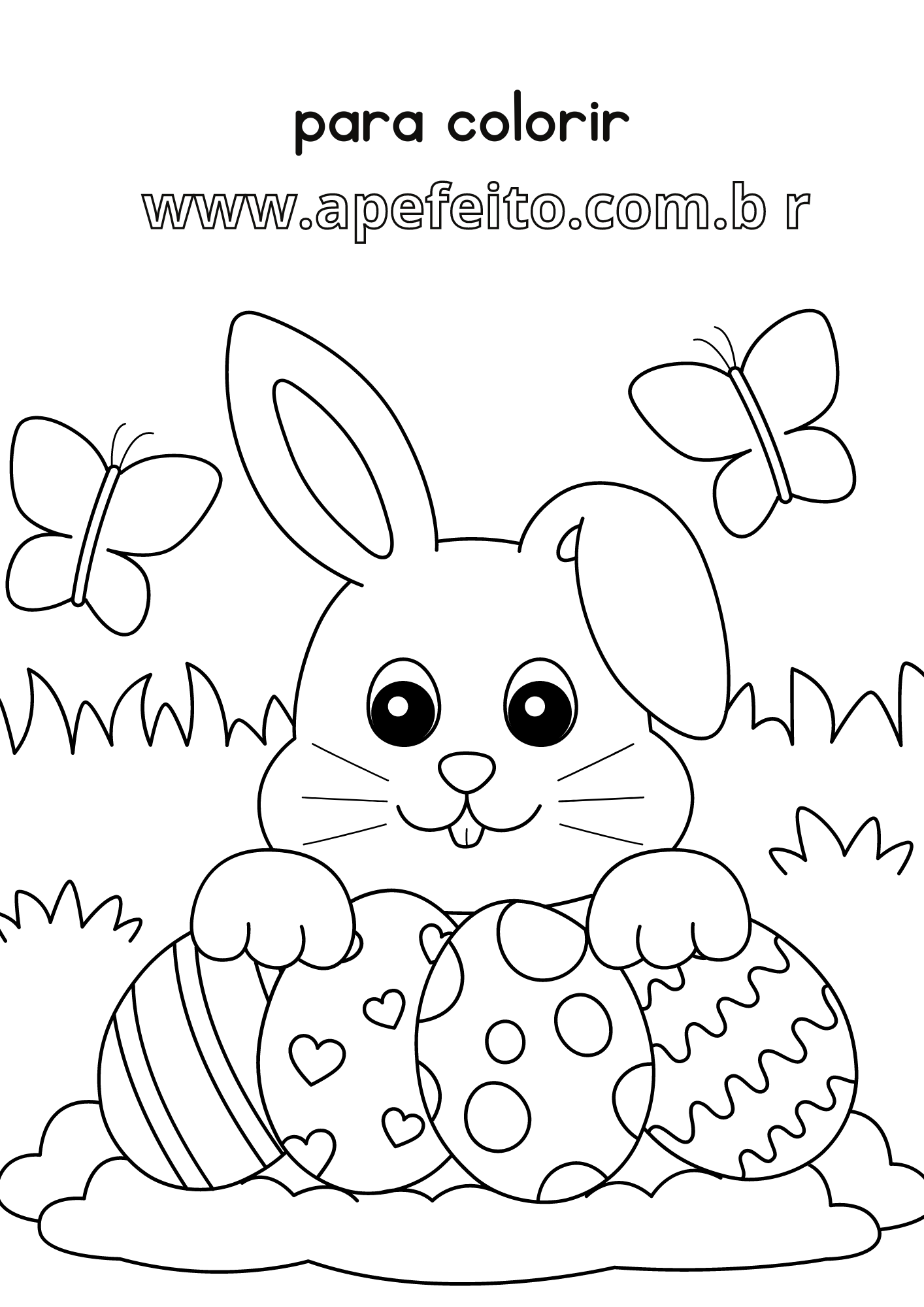 desenho da páscoa para imprimir