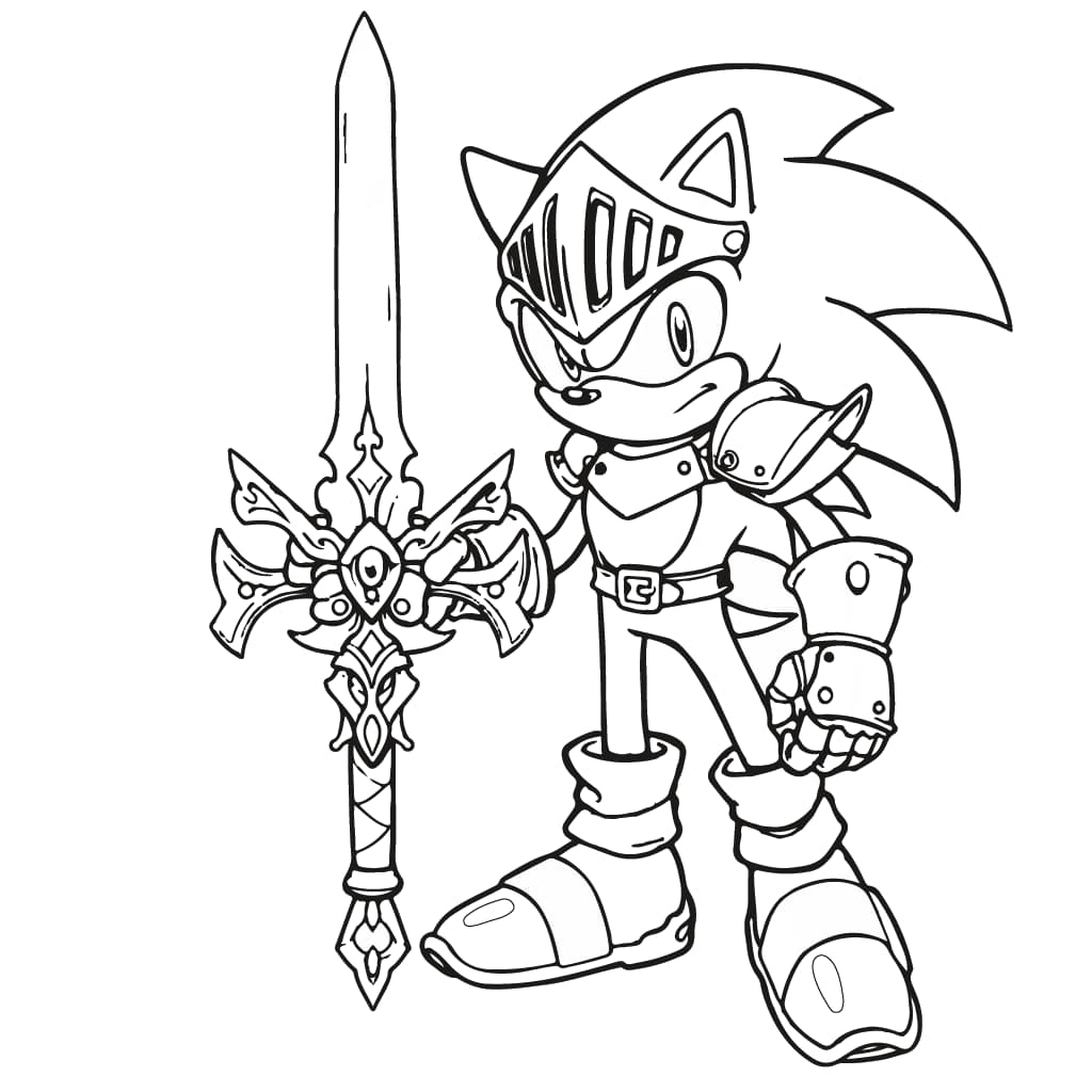 sonic para colorir online grátis