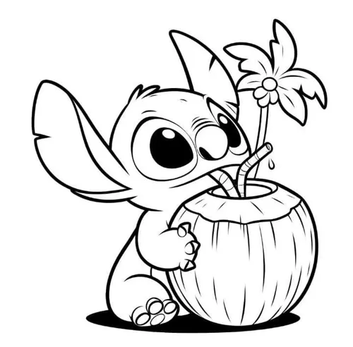 Stitch para colorir
