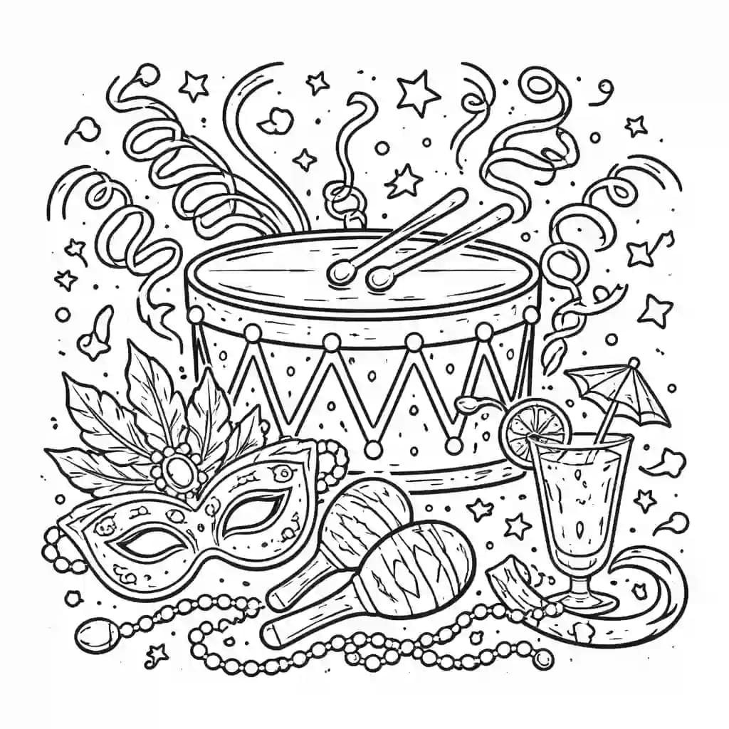 moldes de carnaval para crianças