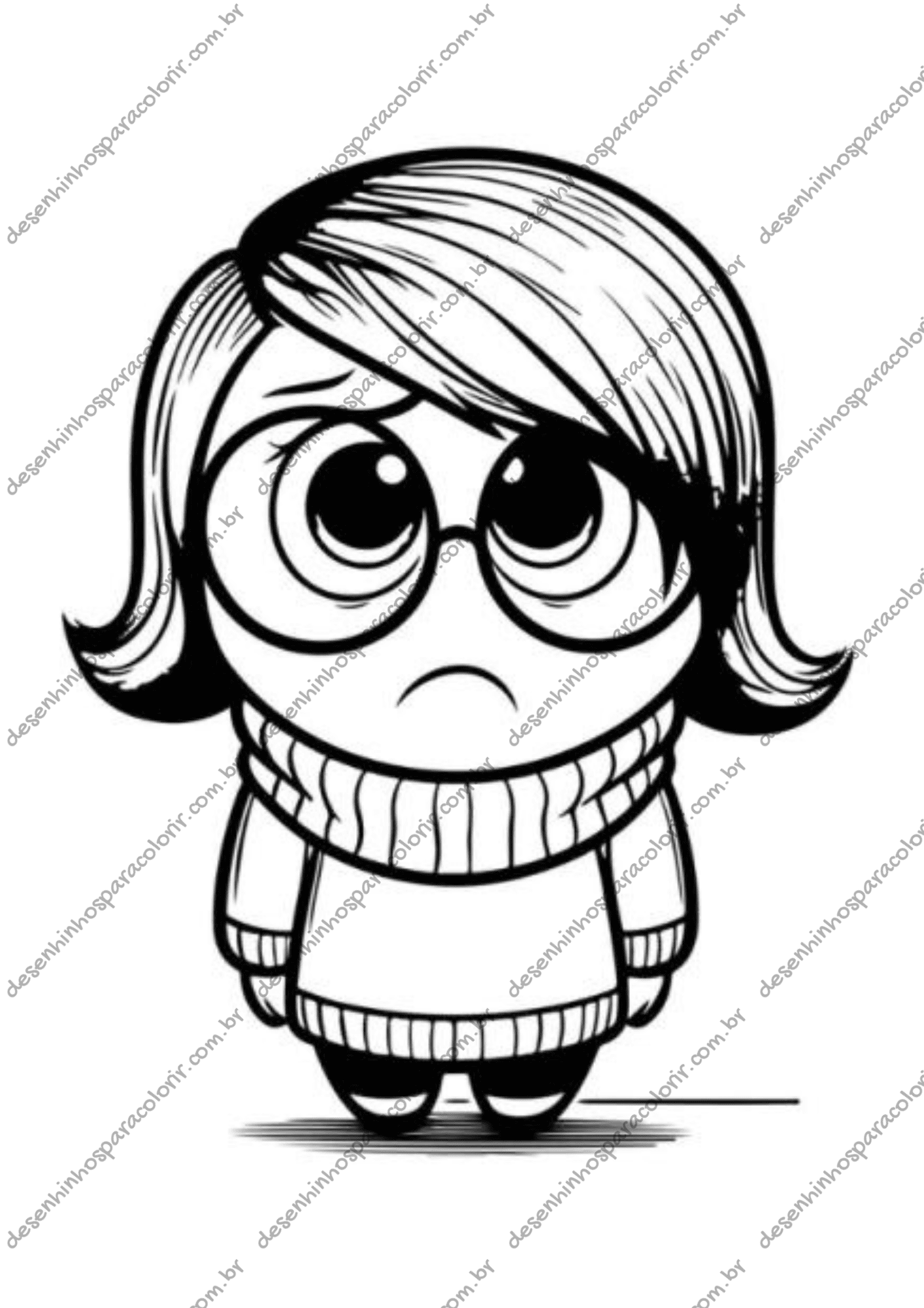 desenhos inside out para colorir