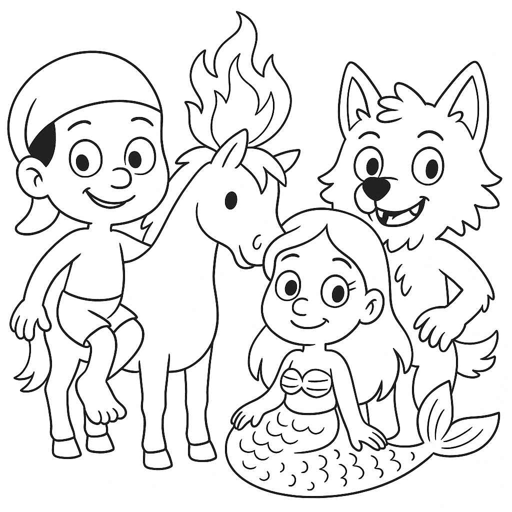 personagens do folclore brasileiro para colorir pdf