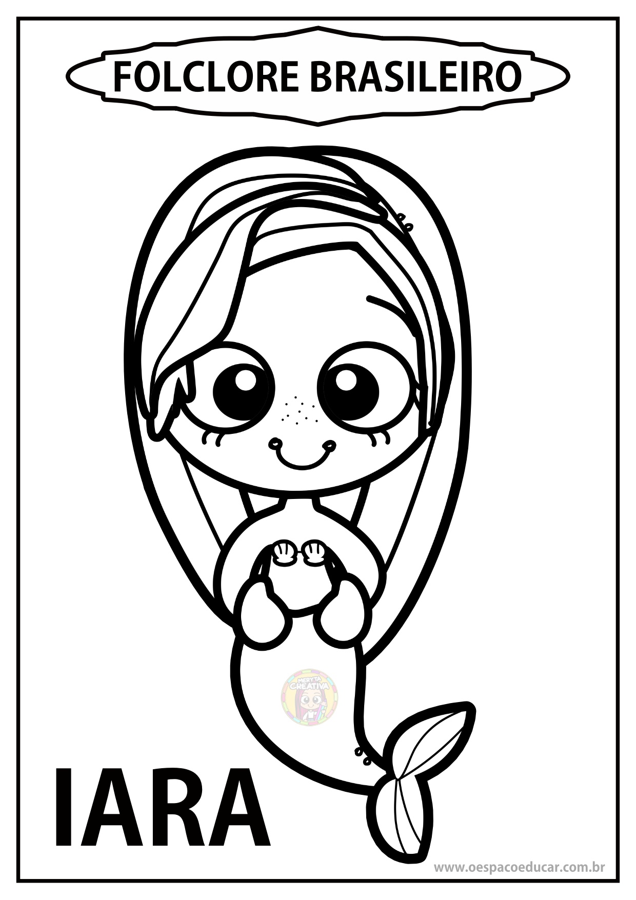 iara para colorir