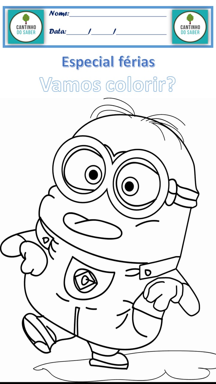 desenhos dos minions para imprimir