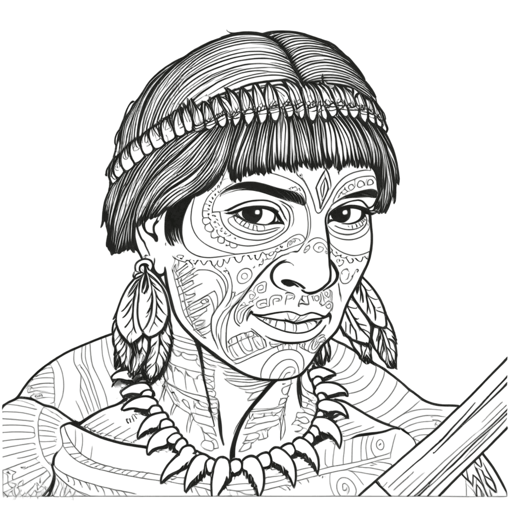 erros comuns ao colorir desenhos indígenas