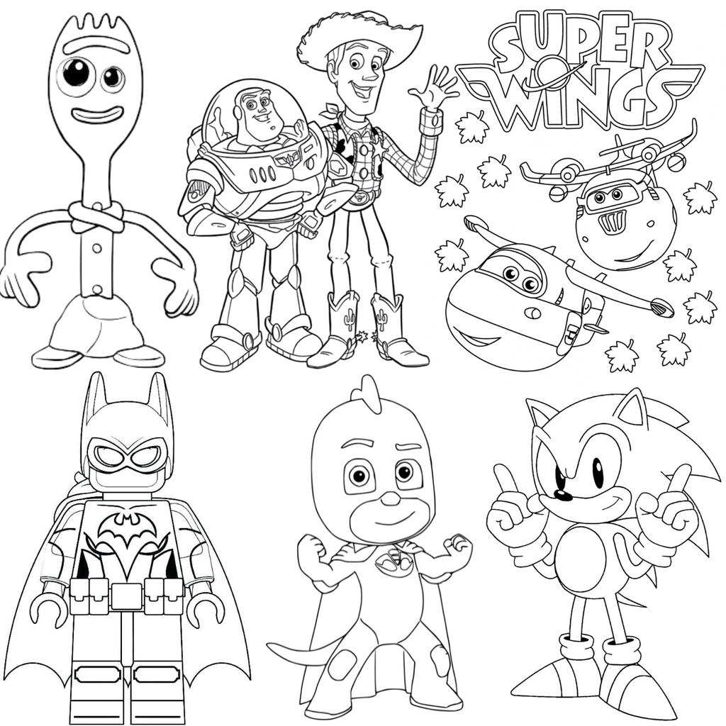 desenhos infantis para colorir meninos