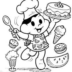 desenhos turma da mônica toy para colorir