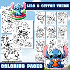 desenhos do stitch vs desenhos da lilo para colorir