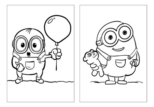 desenhos do bob minions para colorir