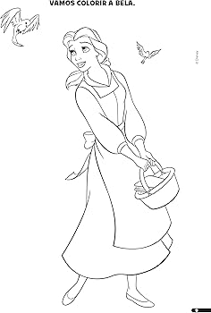 custo de materiais para colorir desenhos de princesas disney