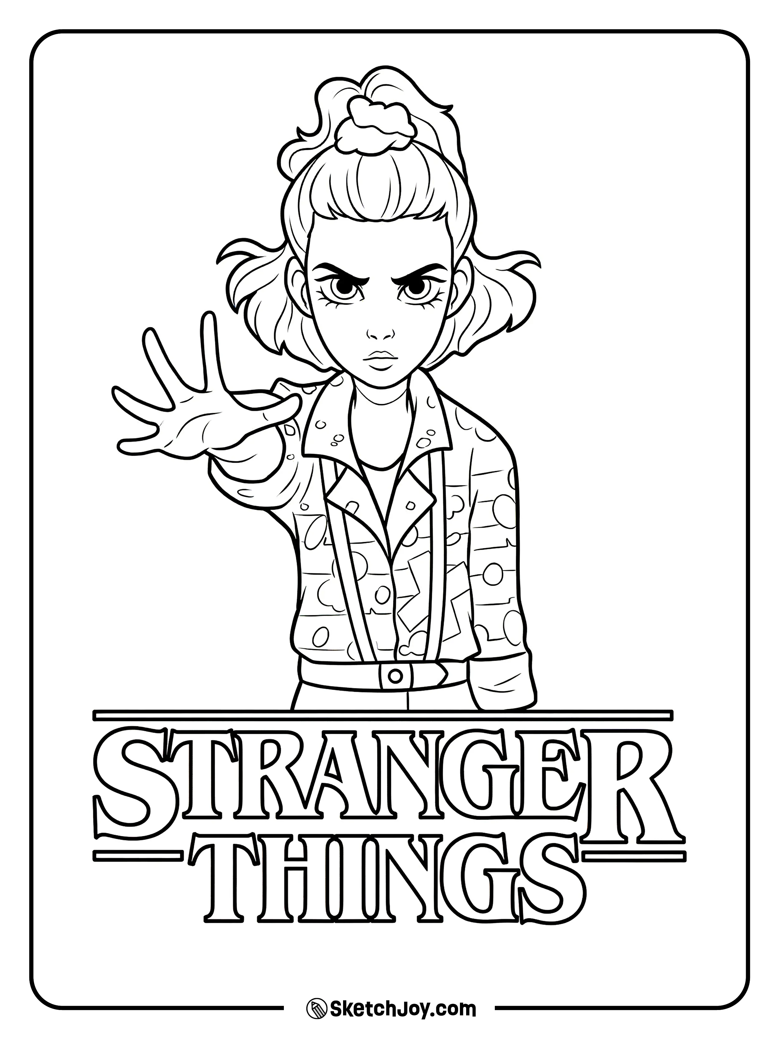 desenhos stranger things para imprimir