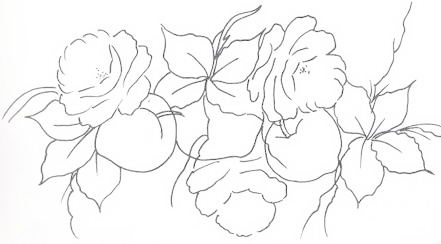 flores delicadas para pano de prato