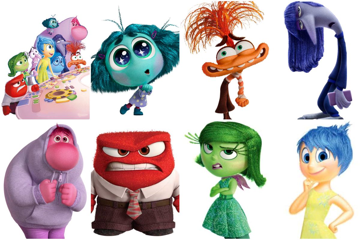 personagens divertida mente para colorir