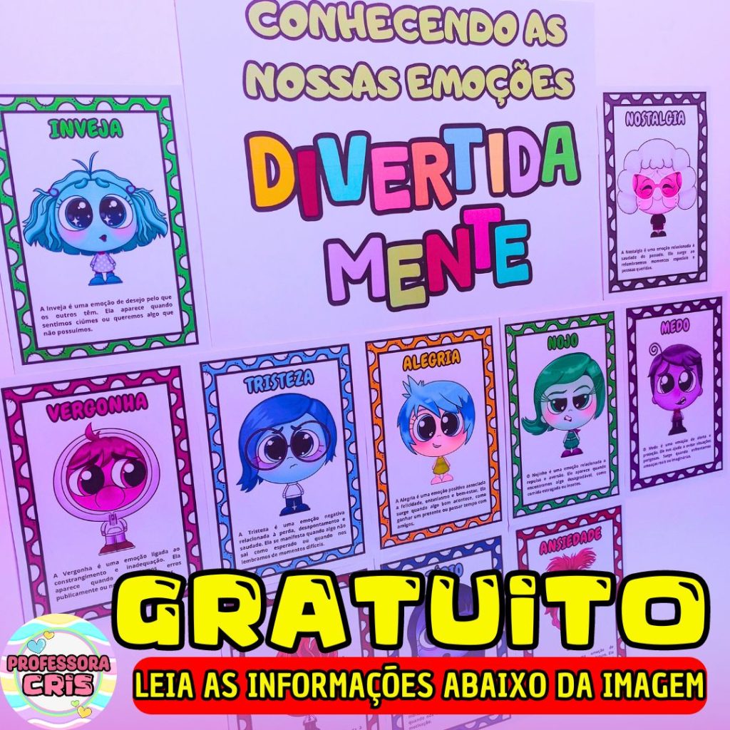 divertida mente para imprimir grátis
