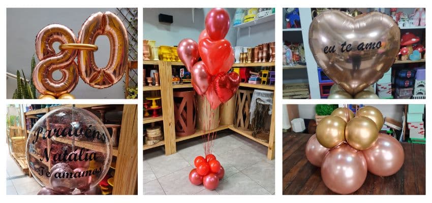 custo decoração balões desconstruídos