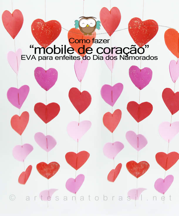 enfeites de coração
