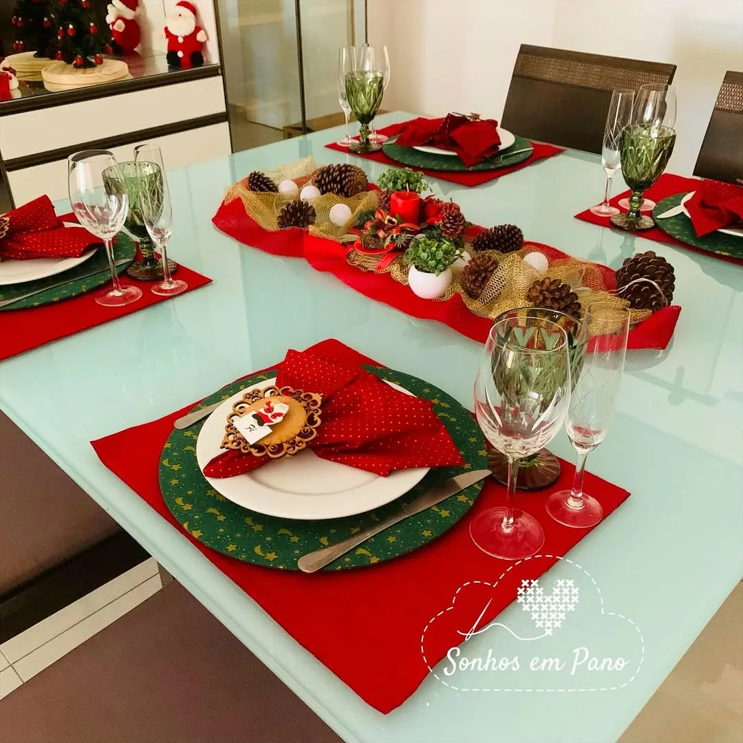 enfeites de natal de mesa