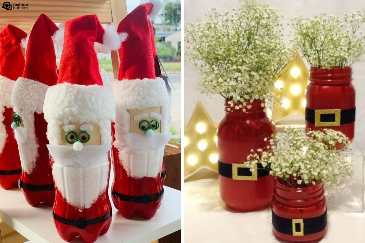 ideias de enfeites de natal papai noel para arvore