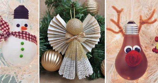DIY enfeites de natal reciclados