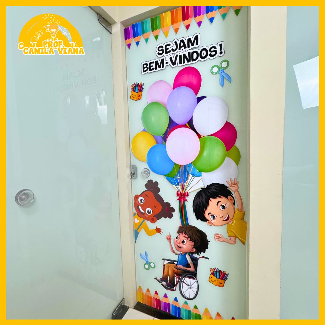 enfeites de porta de sala de aula