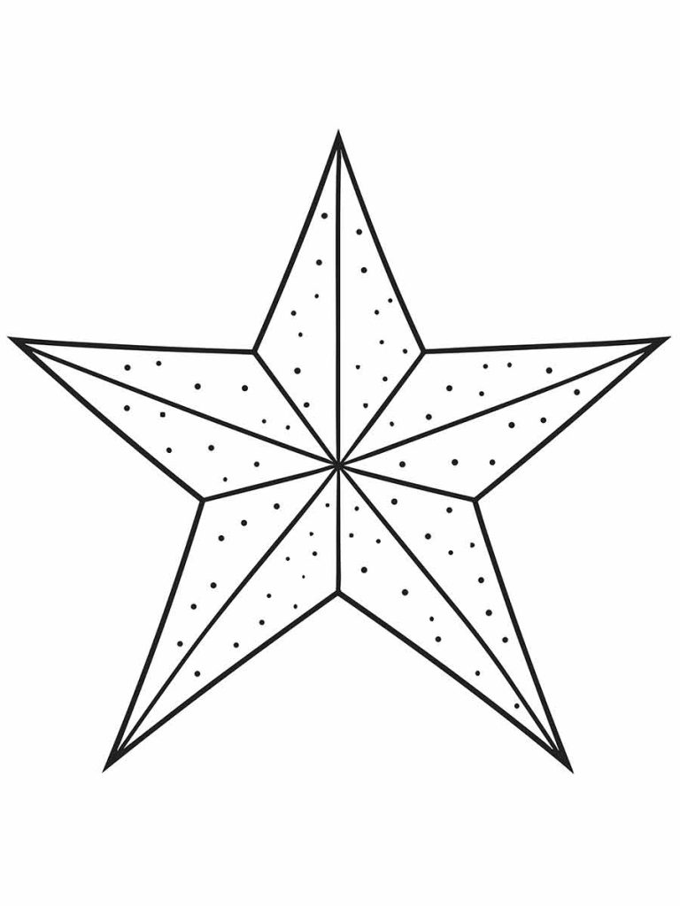 molde estrela cadente para imprimir